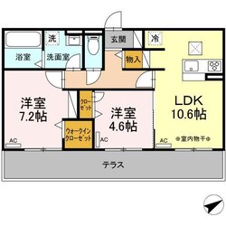 （仮称）GRAND D-ROOM 豊田市浄水町伊保原 A棟の物件間取画像